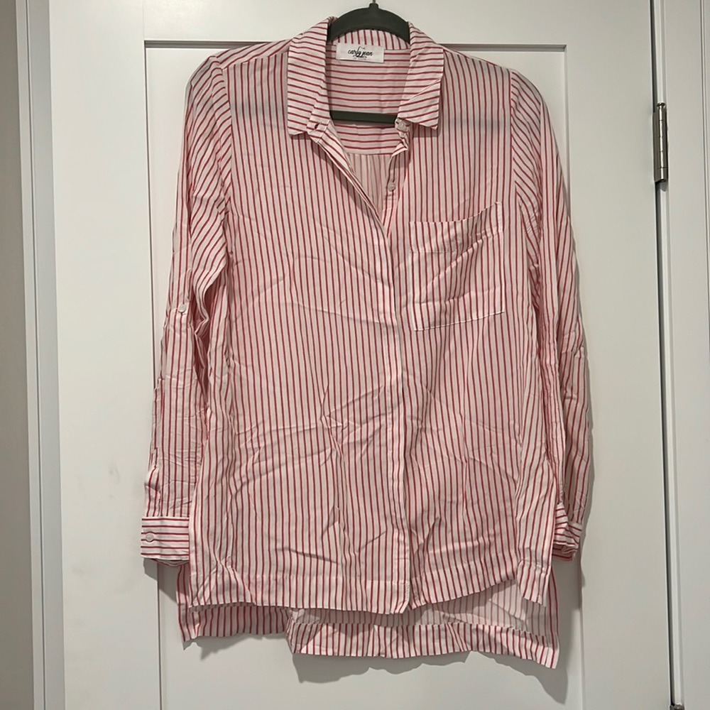 Carly Jean Candy Striped Blouse